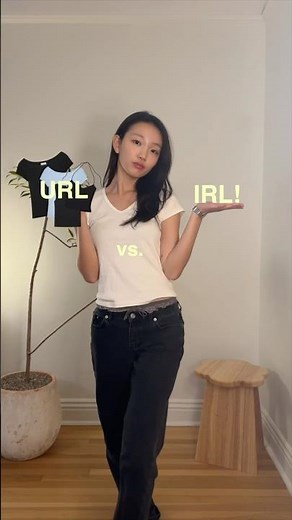url vs irl: trying on new basics!