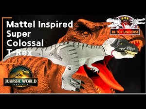 LEGO CUSTOM SUPER COLOSSAL T-REX MATTEL INSPIRED JURASSIC WORLD REBIRTH