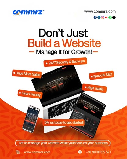 Commrz on Instagram: "🚀 Commrz – Build, Launch & Grow Your Online Business Commrz is a powerful e-commerce website builder designed to help businesses create high-performing online stores with ease. Whether you're a startup, retailer, or growing brand, Commrz provides everything you need to sell online successfully. 💻 Smart & Scalable E-Commerce Solutions 📈 Built-in SEO & Analytics 🎨 Customizable Design 🔐 Secure & Reliable ⚡ High Performance & Speed 📍Visit us at https://cutt.ly/Ew0qe1Cp to