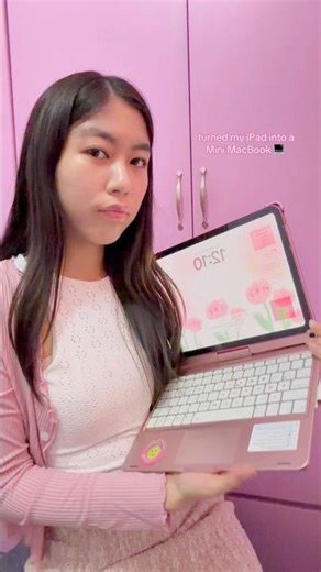 My Pink Mini MacBook 💻 Best iPad Bluetooth Keyboard for Study and Work | Cute Aesthetic Tech Finds