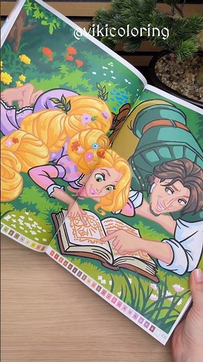 Disney Mystery Coloring Process ✨Relaxing Best of Love Stories Coloring Book Flip Through 💕