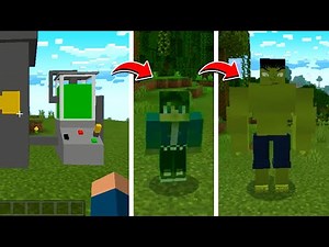SAIU! NOVO ADDONS/MOD DO HULK MUITO ÉPICO PARA MINECRAFT PE (MCPE, WINDOWS 10, BEDROCK)