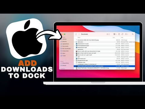 How To Add Downloads To Dock On Mac in SECONDS!
