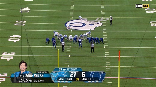 Jake Bates knocks down a 56-yard field goal