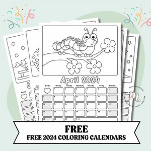 🎨 Unleash Creativity All Year Round! ✨ Introducing our FREE Kids' Coloring Calendar for 2024 - 12 months of fun and learning! 🌈 Each page is a new adventure designed to inspire little artists and support their educational journey. 📚 Perfect for parents and teachers, this calendar combines the joy of coloring with the excitement of exploring the months and seasons. 🍂☀️🍁❄️ From January's winter wonderland to December's festive cheer, your kids will love personalizing each month with their uni