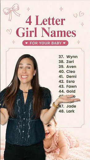 48 Unique Four-Letter Girl Names You Don’t Hear Every Day | Part 3