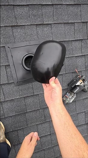 Install The BEST Bath Vent Fan Roof Cap #shorts #bathfan #ventfan #roof #roofcap #bathroomvent