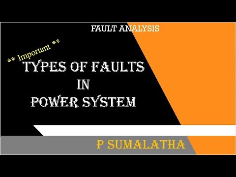 TYPES OF FAULTS IN POWER SYSTEM