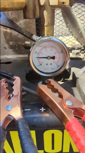 Starting and running the Central Pneumatic air compressor