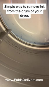 Uh Oh!!! Somebody left a pen in their pocket while drying their clothes…Don’t Worry!!! I have a simple trick that will help you remove the ink from the drum of your dryer. Note: You may have to repeat the step a couple of times. #inkremoval #laundrysucks #checkyourpockets