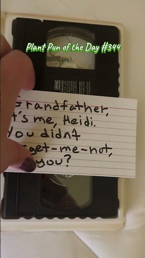 Heidi Movie Fans | Throwback Fun | Plant Pun of the Day | ThePlantifulGardener