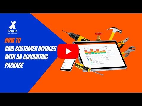 Voiding Invoices With An Accounting Package | Fergus