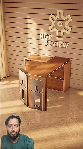 3D Folding Dining Table | Space Saving Furniture Idea
