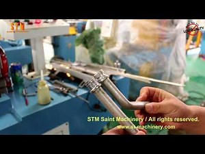 End forming machine for AC tubes, aluminum tube expanding, beading