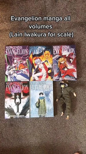Evangelion Manga Volume 1-5 Collection with Lain Iwakura