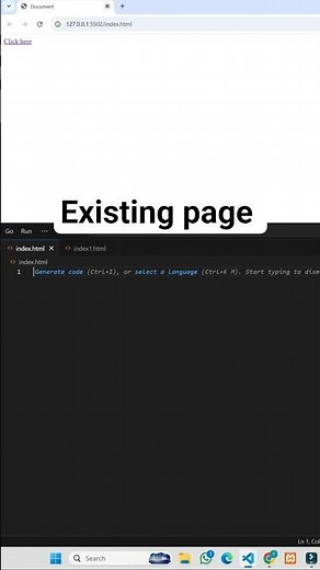 HTML Trick: Link Open in Same Page | Beginner’s Web Tip | Code Skillzz