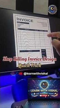 MS Word Me Professional Invoice Kaise Banaye 😱 | Invoice Design Trick | Word Tips #shorts