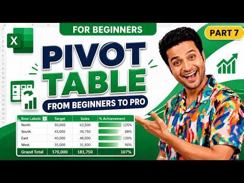 Excel Pivot Table Tutorial for Beginners | Step-by-Step Course