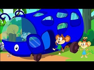 Wheels On The Bus | Nursery Rhymes & Kids Songs For Children By Monkey Rhymes