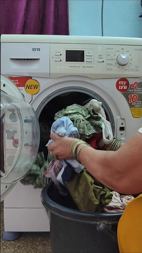 How to use ifb front load washing machine only spin and dray clothes program #washingmachine
