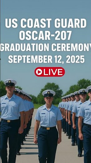 Watch USCG Oscar 207 Graduation Ceremony Live | U.S. Coast Guard Training#graduationceremony