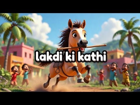 #cartoon Lakdi ki kathi | लकड़ी की काठी | Popular Hindi Children Songs | Animated Songs