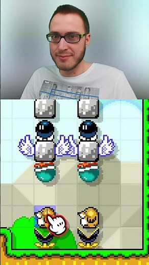 Super Mario Maker 2 CHALLENGE! Einen DOUBLE SHELL JUMP machen! #Shorts #SuperMario #Mario