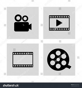 Video Icon Vector Set Stock Vector (Royalty Free) 362609432 | Shutterstock
