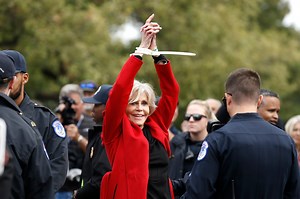 Jane Fonda accepts prestigious Bafta award as she’s arrested during climate change protest