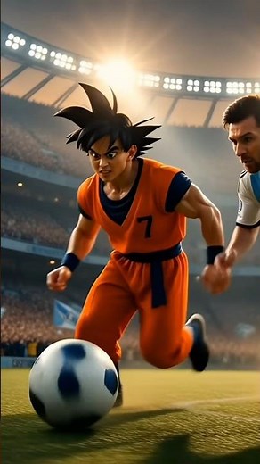 Goku vs Lionel Messi ⚽🔥 | Anime Meets Football in Epic Cinematic Match (8K IMAX) #messi #rodrygo