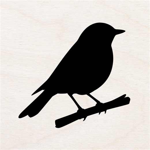 Bird on a Branch Svg / Bird Silhouette Svg / Minimalistic Bird Png / Bird Laser Cut Files / Digital Download / Commercial Use - Etsy