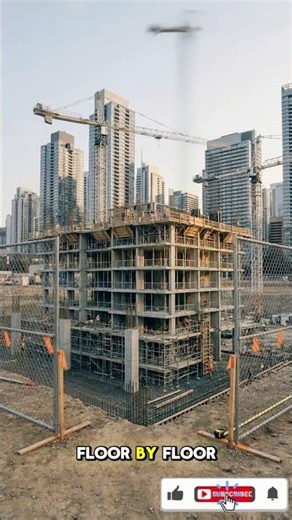 Skyscraper Construction Timelapse 😱🔥#shorts #satisfyingvideo