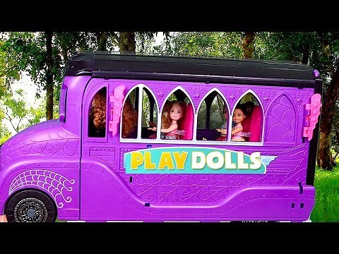 School Bus Morning Routine for Barbie Dolls! PLAY DOLLS