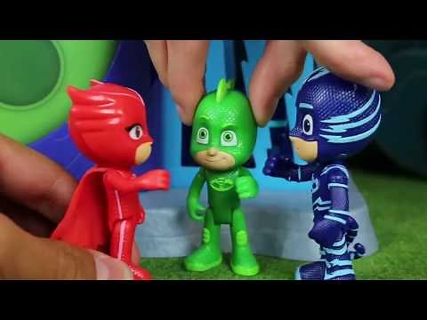 PJ Masks Brinquedos em Português | Fantasias do Dia das Bruxas | Desenhos Animados