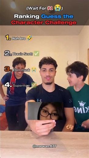 Ranking GUESS THE CHARACTER CHALLENGE