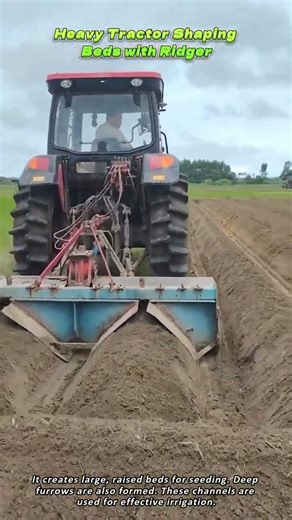 Heavy Tractor Shaping Beds with Ridger