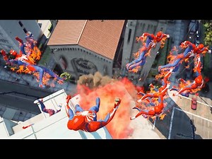 GTA 5: Falling off Highest Buildings with Spiderman - GTA 5 Funny Moments & Fails, Gameplay
