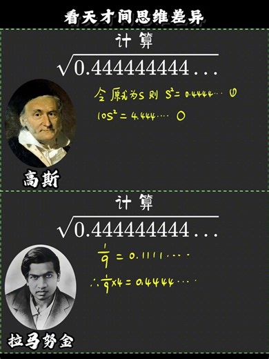 根式化简，看天才间思维差异 #数学 #数学思维 #每天学习一点点