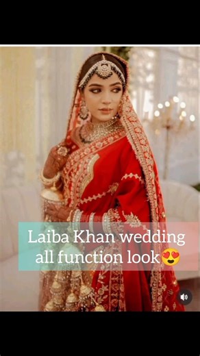 laiba wedding all function look 😍 #foryou #wedding #8millionviews #love #fashion