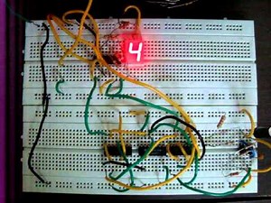 0 - 5 Asynchronous T - Flip Flop Counter
