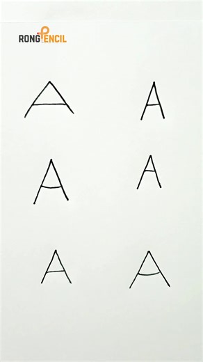 206K views · 1.6K reactions | Easy drawing with alphabet  #art #drawing #easydrawing #pencildrawing | Rong Pencil | Facebook