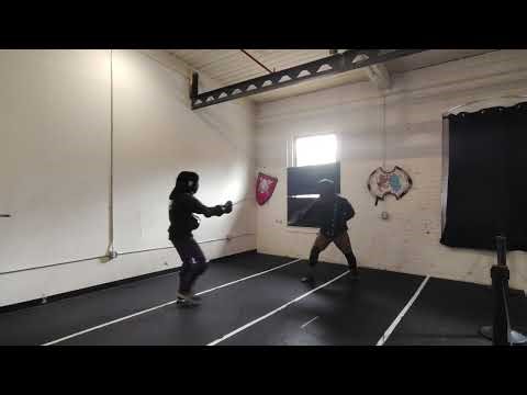Zach vs Jason short blade sparring (3/15/26)