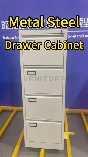 Furnitopper 4-Drawer Metal Steel Cabinet | Ultimate Office Document Storage Solution