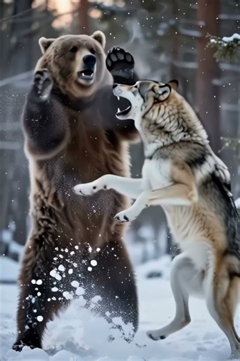 Why Are You Crying "Bear Vs Wolf"