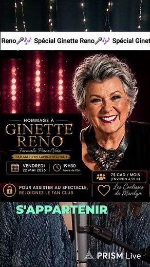 The Essentials - A Tribute to Ginette Reno, May 22, 2026 at 7:30 PM ET