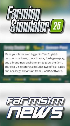 FS25 Year 2 Season Pass Teaser #fs25 #fs25mods #farmsimnews