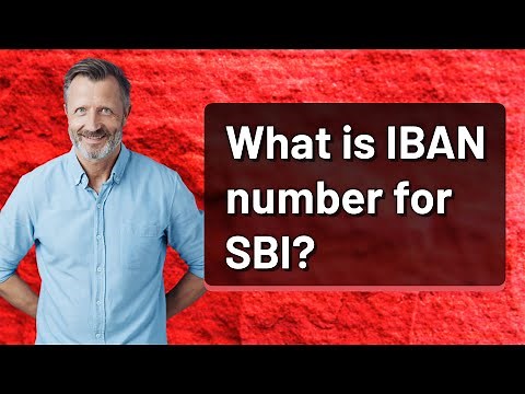What is IBAN number for SBI?