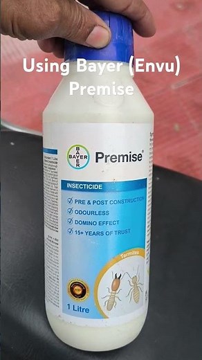 Using Bayer (Envu) Premise for anti termite treatment. #termitecontrol #construction #termite