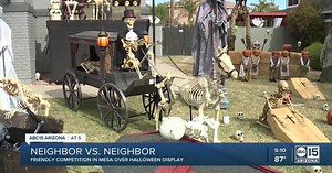 Arizona neighbors bring community together through Halloween decoration competition