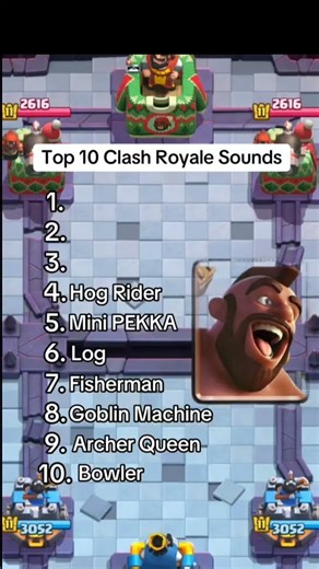 top 10 Clash Royale sounds #clashroyale #sounds #yt